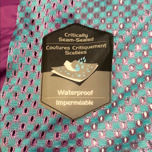 Girls Columbia Purple Windbreaker Size 14/16 - Picture 6 of 8